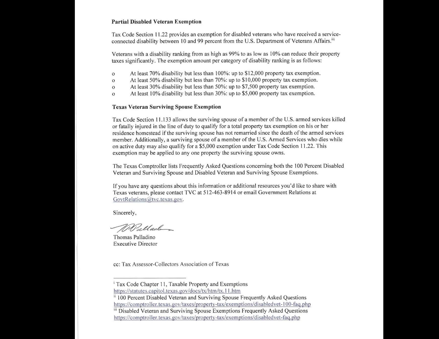 TX Veterans Commission P2