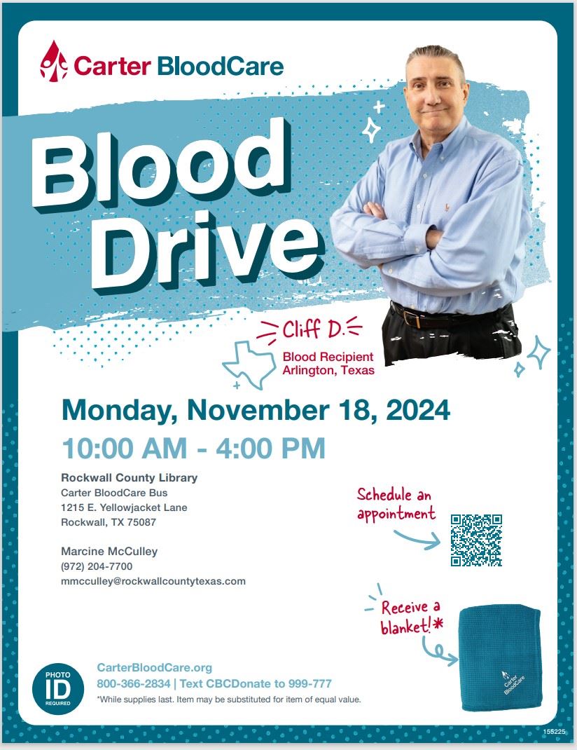 Carter Blood Drive 11-18