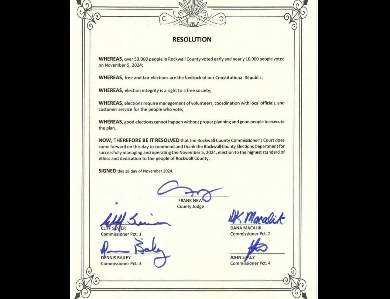 General Election Resolution 2024