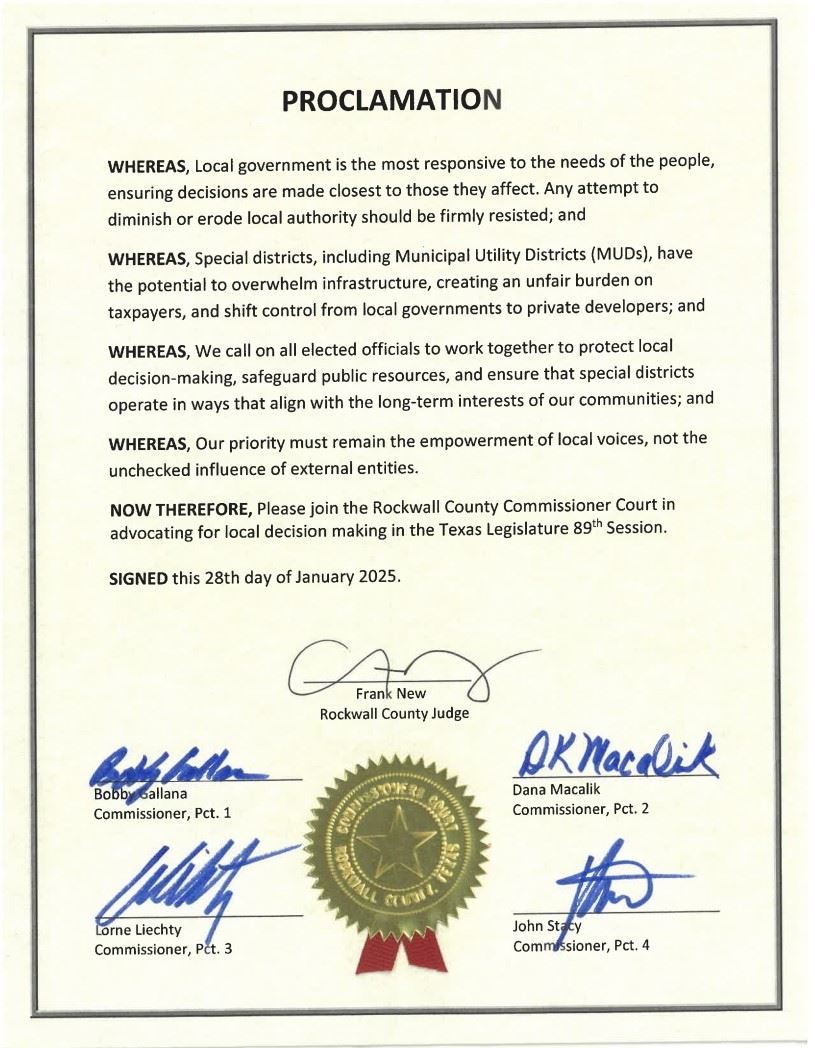 Local Decision Making Proclamation